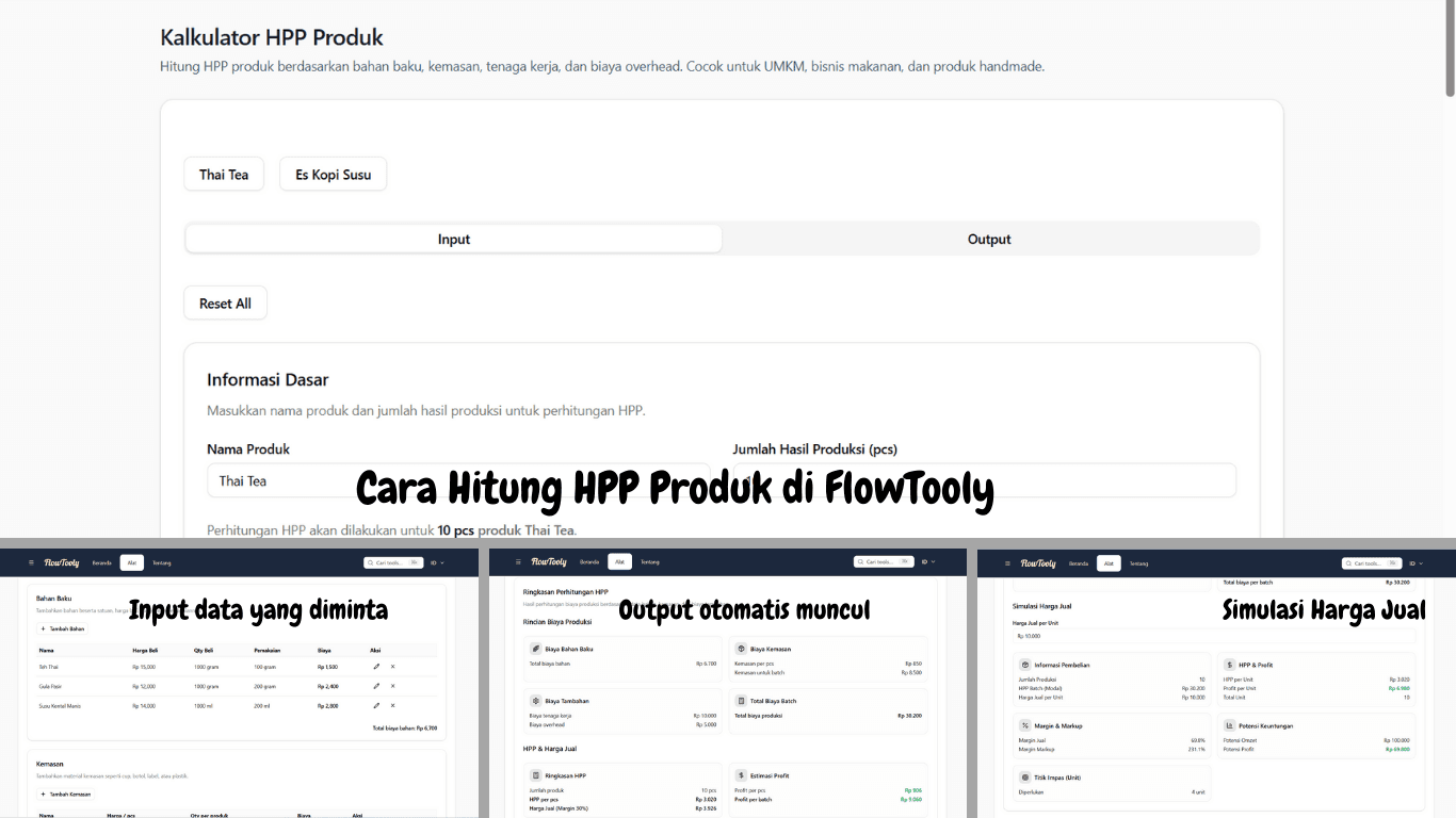 Cara Menghitung HPP Produk UMKM